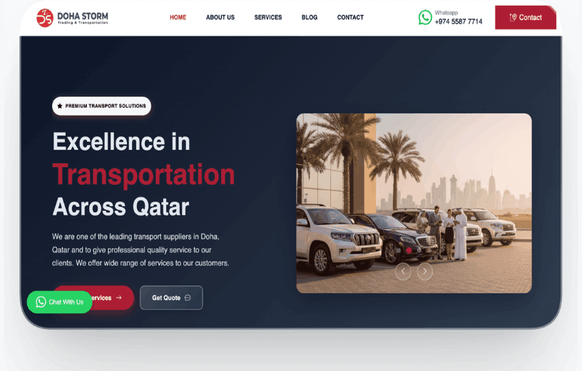 Doha Storm website preview